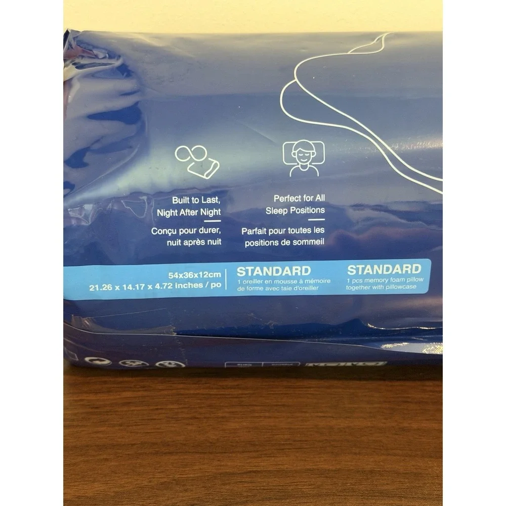 Derila Ergo Edition Cervical Pillow Memory Foam Standard Size 54x36x12cm NEW